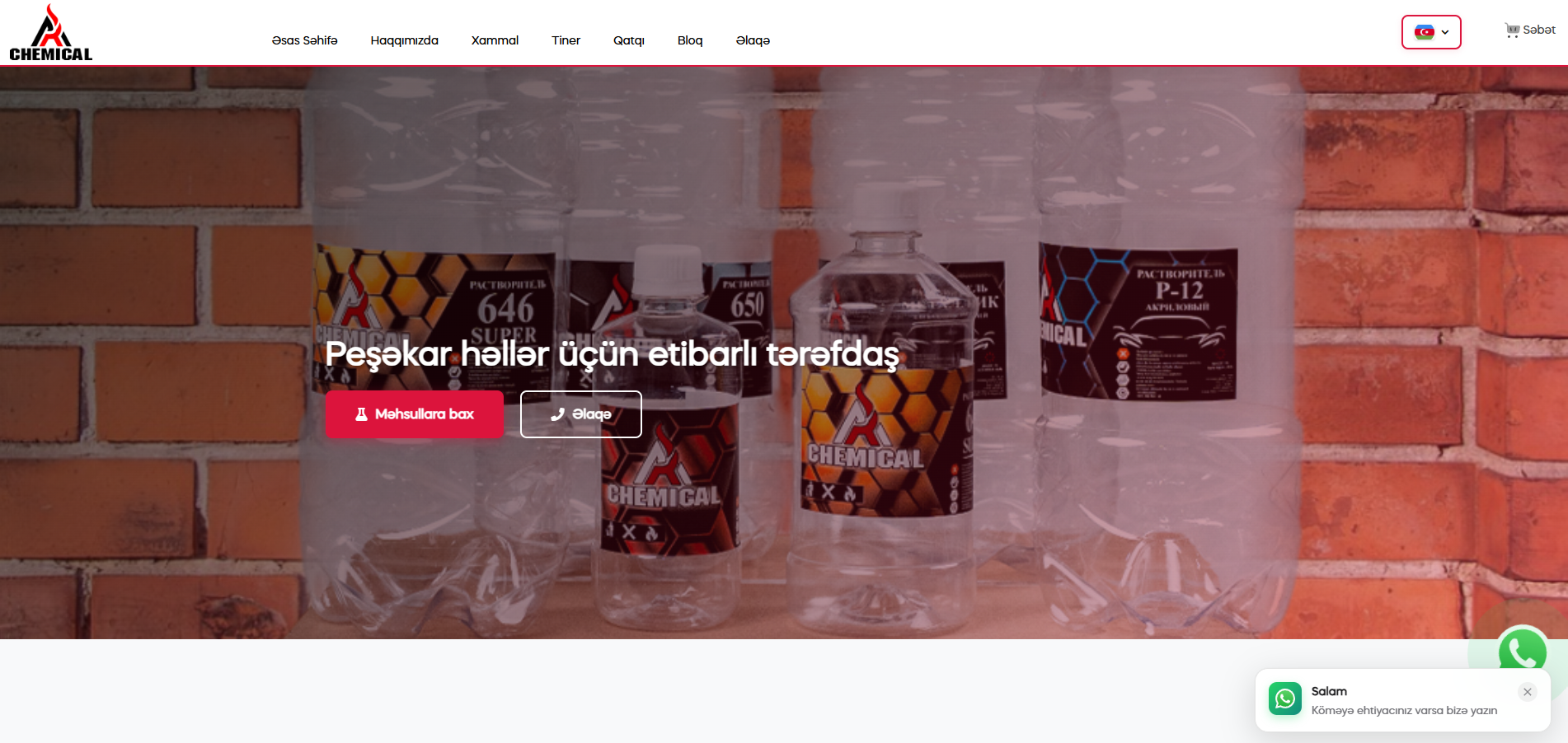 AR Chemical — Kimyəvi Məhsullar E-ticarət Platforması